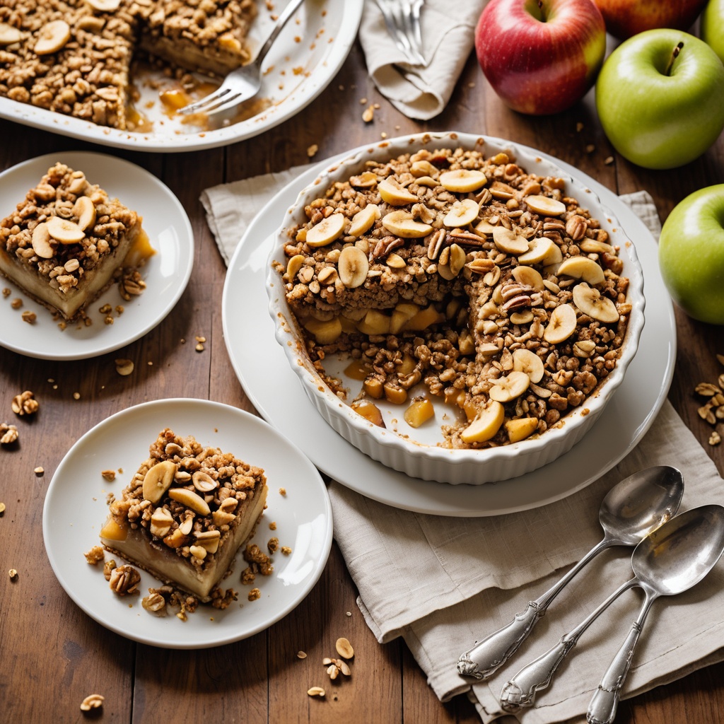 Radiant Vegan Apple-Banana Crumble: A Guilt-Free Indulgence