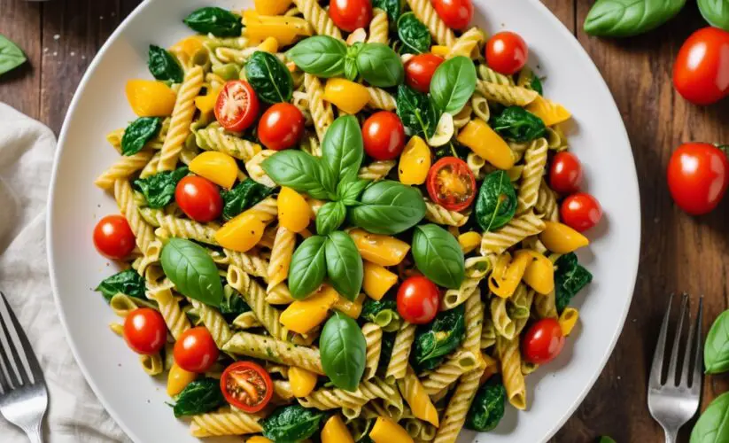 Vibrant Veggie Pesto Pasta: A Nourishing Delight