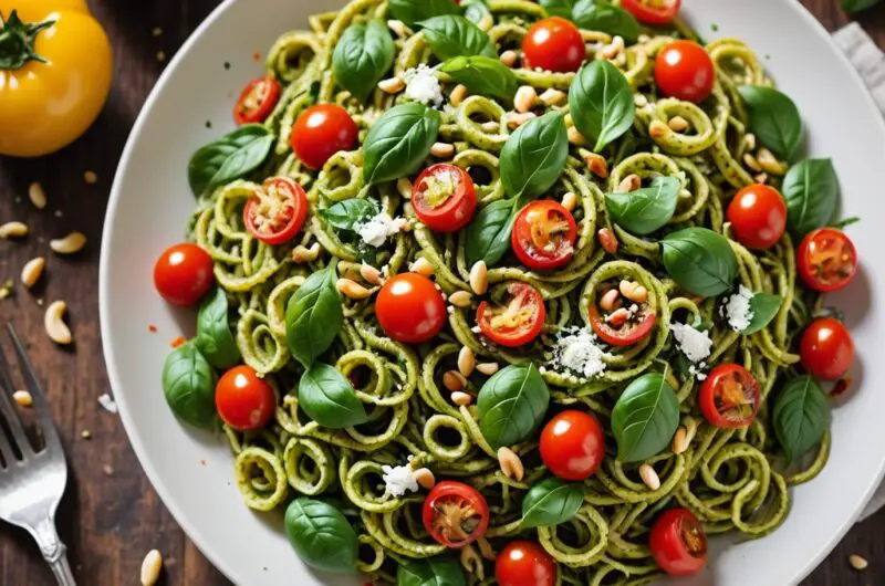 Vibrant Veggie-Packed Pesto Pasta