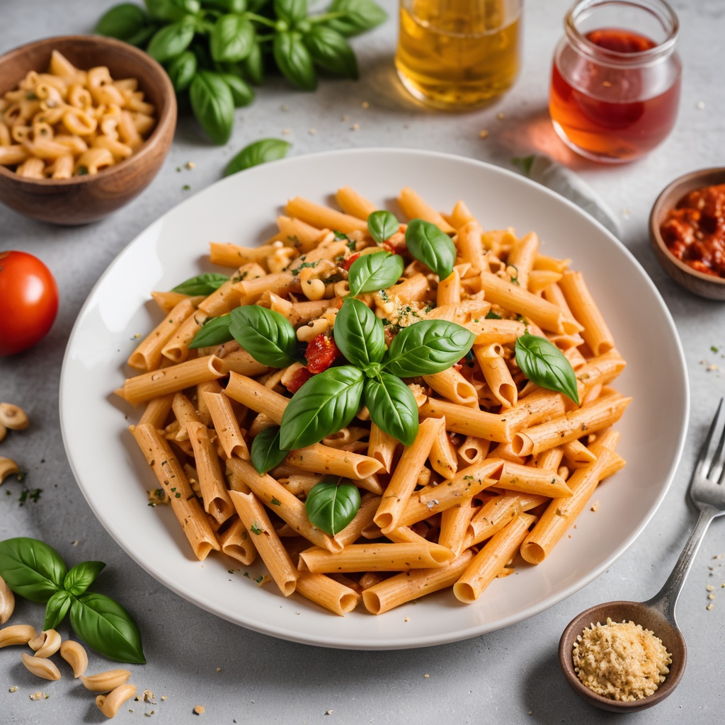 Nourishing Glow: Creamy Vegan Penne Rosé