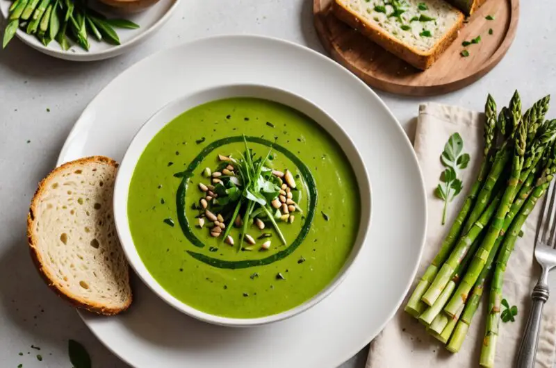 Asparagus and Ramp Soup