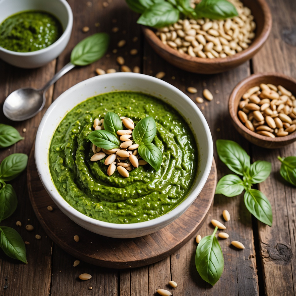 Easy Vegan Basil Pesto Sauce | Dairy-Free & Delicious