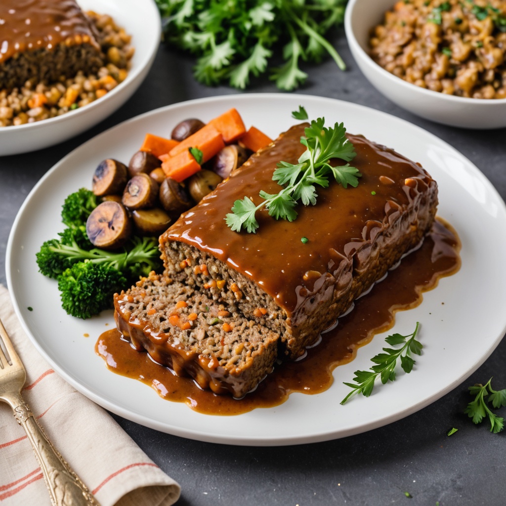 Protein-Packed Vegan Lentil Meatloaf with Savory Gravy | Skin & Hair Boosting Recipe