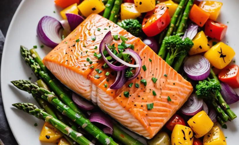 High-Protein Pinot Noir Poached Salmon: A Nutrient-Rich Dinner Recipe