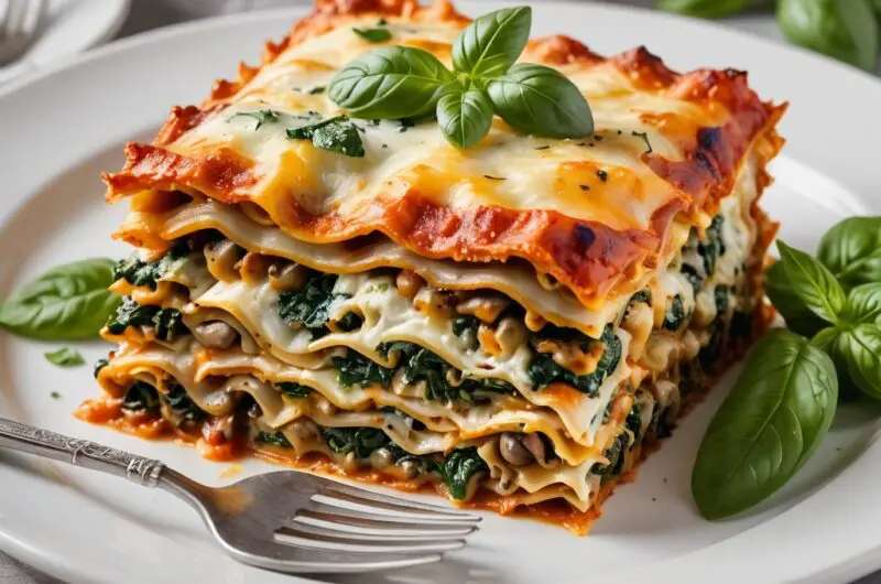 Spinach and Mushroom Lasagna