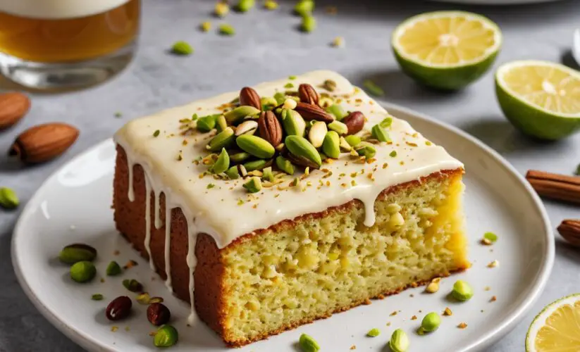 Zesty Citron Delight: A Vegan Cake for Radiance and Wellness