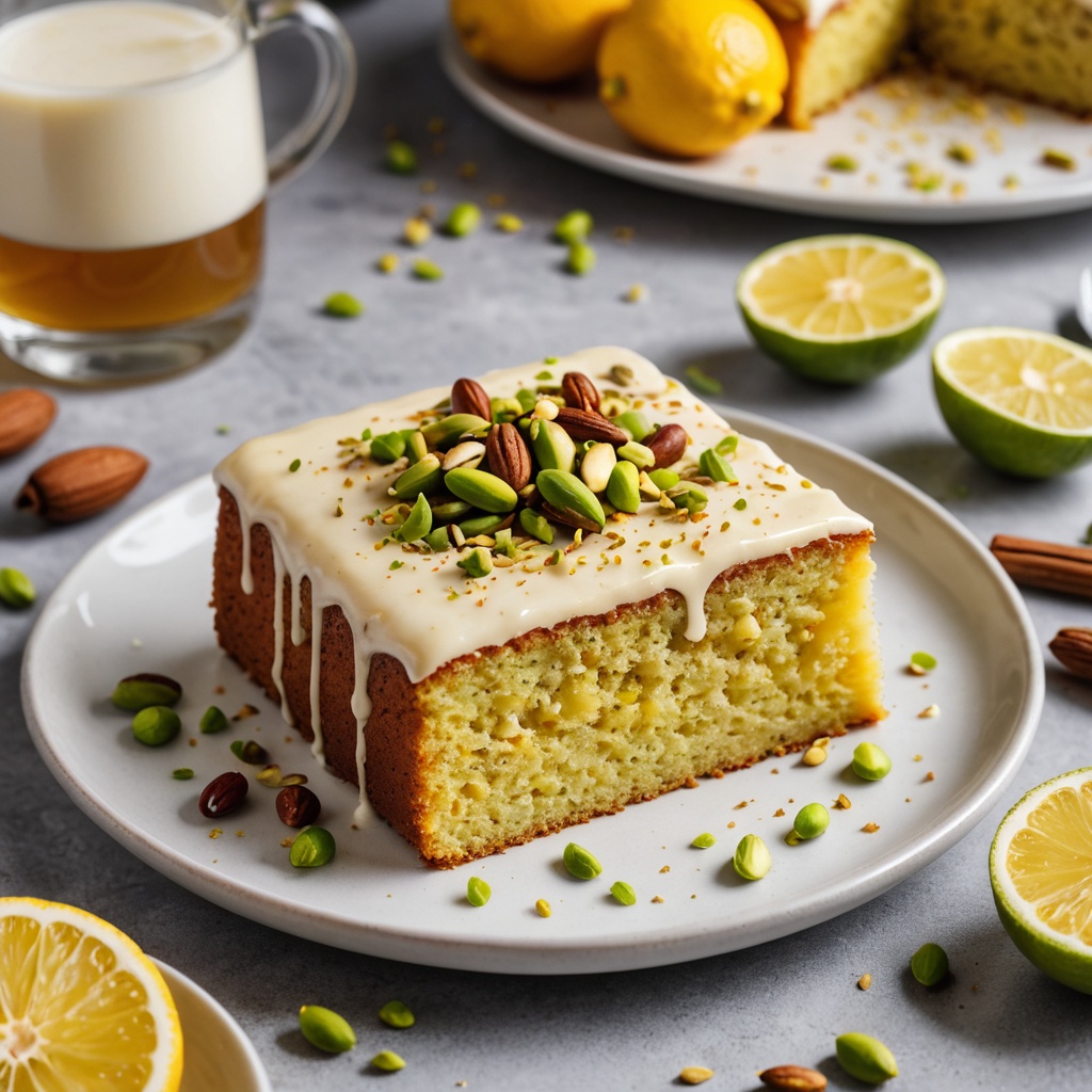 Zesty Citron Delight: A Vegan Cake for Radiance and Wellness